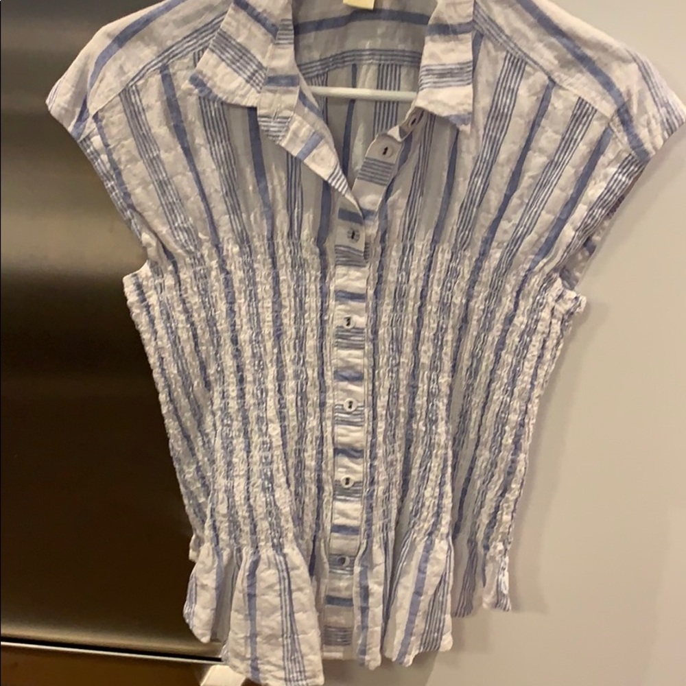Maeve from Anthropologie short sleeve shirt